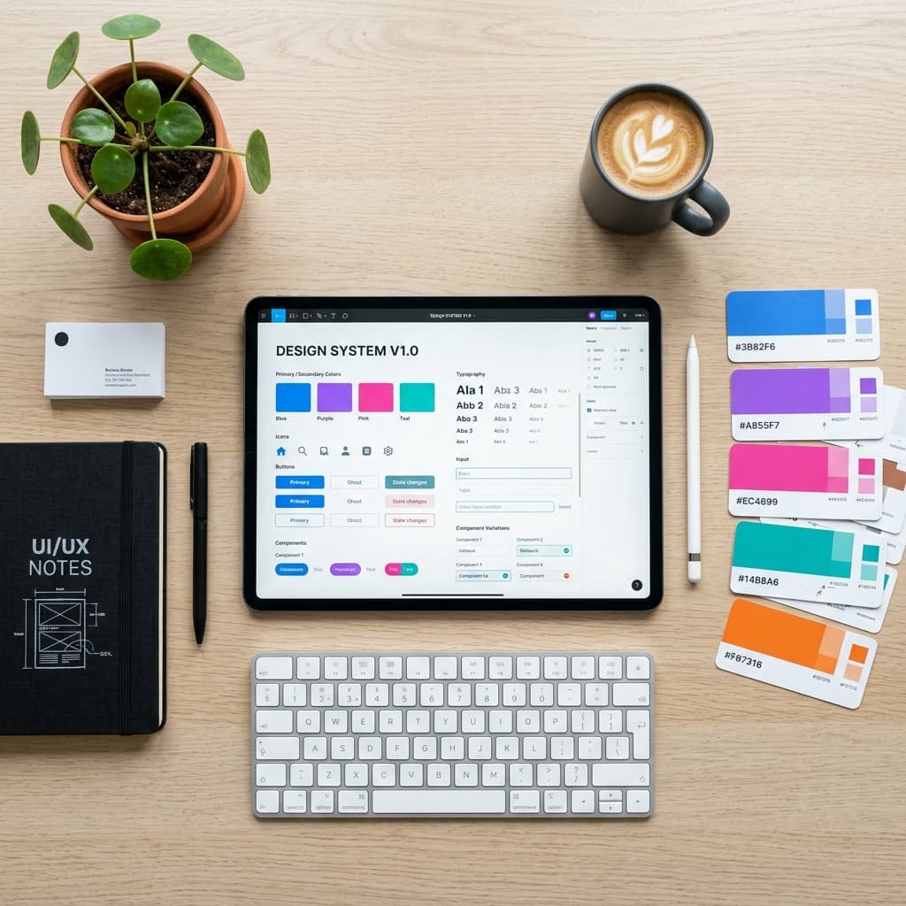 Figma UI/UX Design System & Wireframing Setup